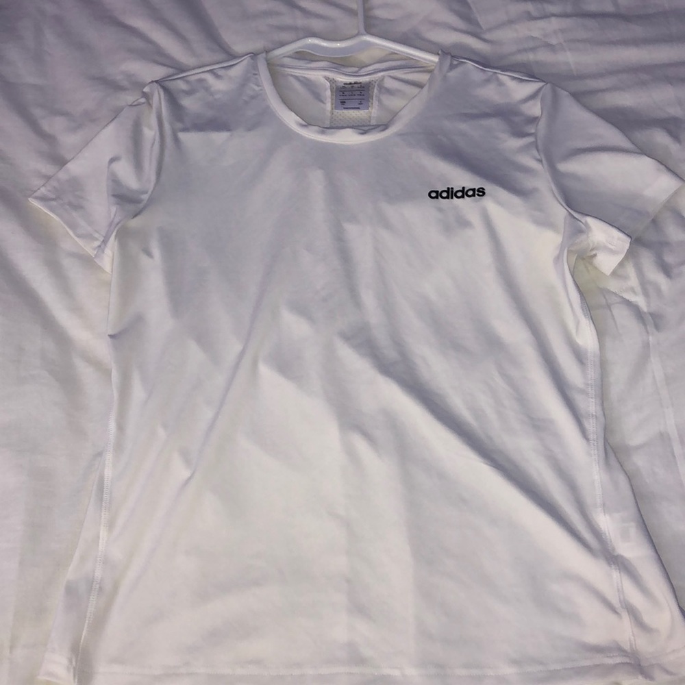 white adidas sport top